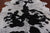SUPER SALE Black Salt & Pepper Natural Cowhide Rug - XX-Large 7' 10"H x 6' 8"W