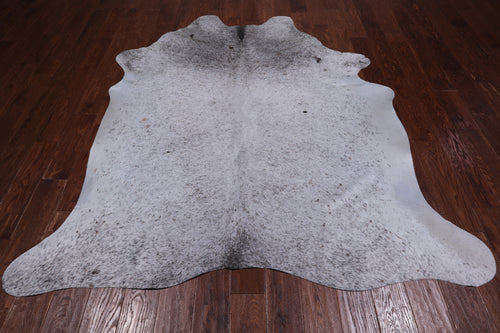 SUPER SALE Brown Salt & Pepper Natural Cowhide Rug - X-Large 7' 2