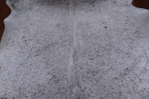 SUPER SALE Brown Salt & Pepper Natural Cowhide Rug - X-Large 7' 2
