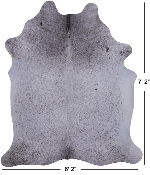 SUPER SALE Brown Salt & Pepper Natural Cowhide Rug - X-Large 7' 2