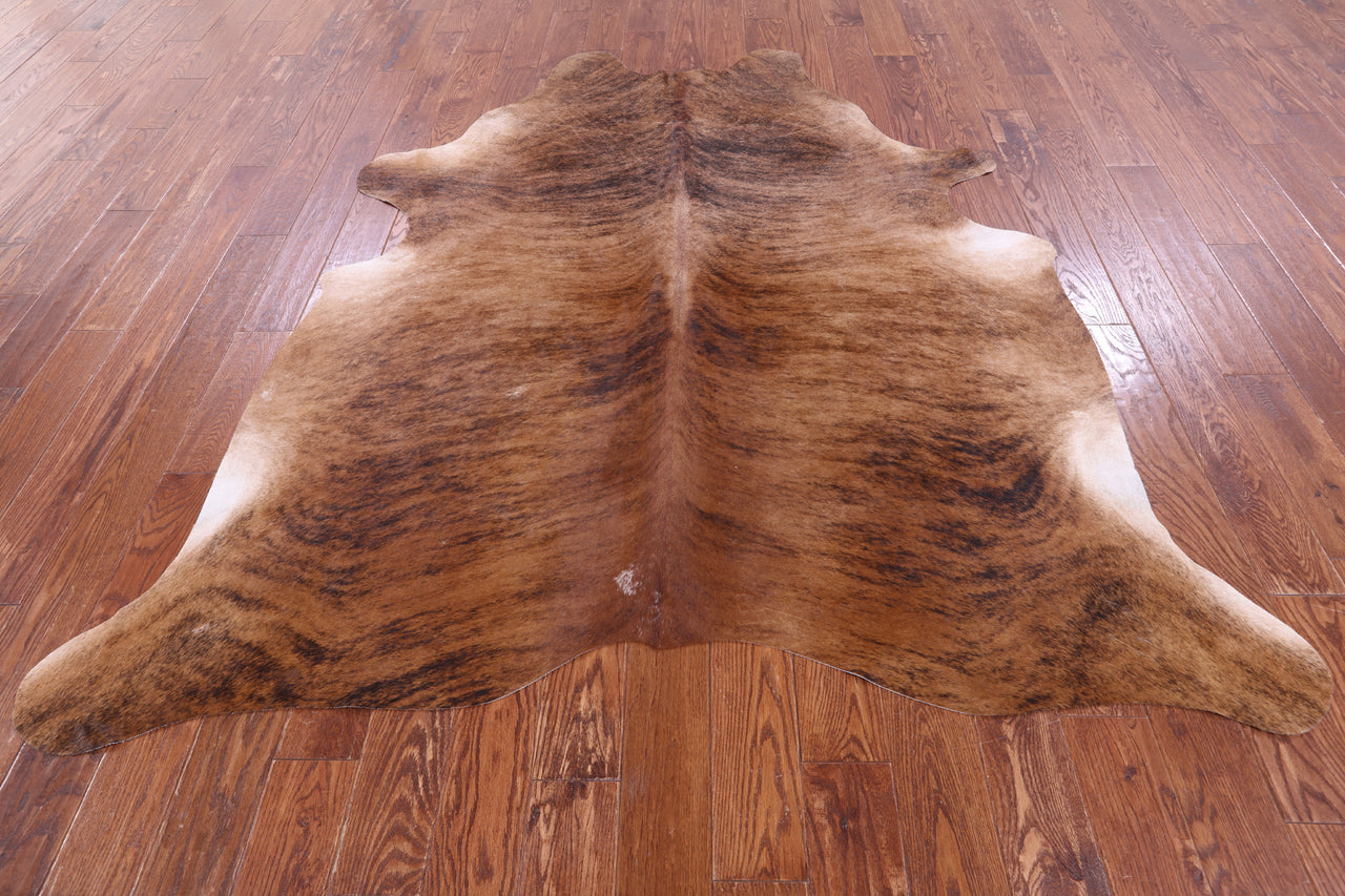 SUPER SALE Light Brindle Natural Cowhide Rug - X-Large 7' 2"H x 6' 8"W