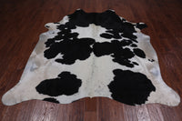 Thumbnail for SUPER SALE Black & White Natural Cowhide Rug - XX-Large 7' 5