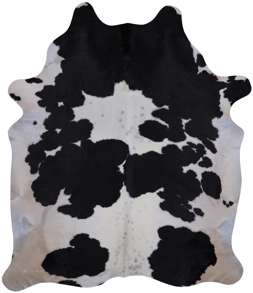 SUPER SALE Black & White Natural Cowhide Rug - XX-Large 7' 5"H x 6' 5"W