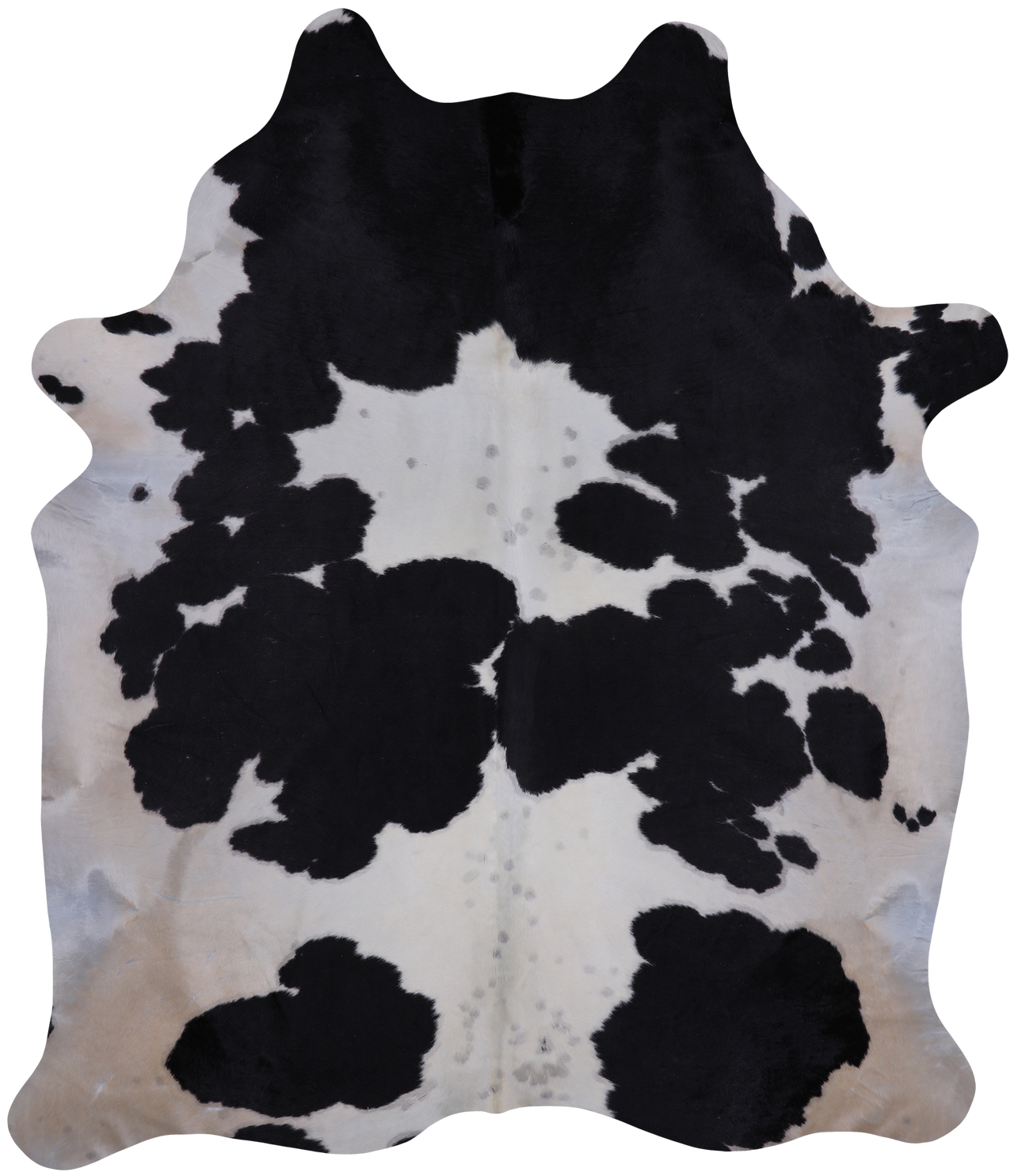 SUPER SALE Black & White Natural Cowhide Rug - XX-Large 7' 5"H x 6' 5"W