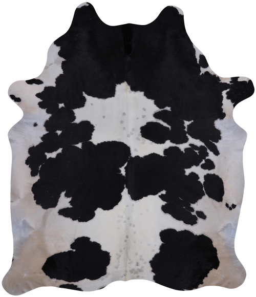 SUPER SALE Black & White Natural Cowhide Rug - XX-Large 7' 5