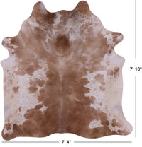 Thumbnail for SUPER SALE Brown Salt & Pepper Natural Cowhide Rug - XX-Large 7' 10