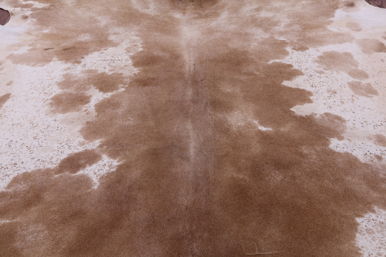 SUPER SALE Brown Salt & Pepper Natural Cowhide Rug - XX-Large 7' 10"H x 7' 4"W