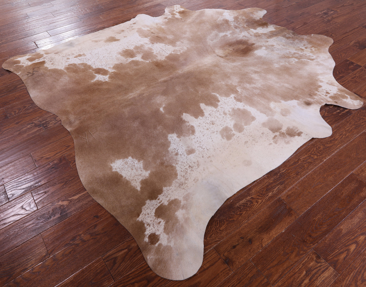 SUPER SALE Brown Salt & Pepper Natural Cowhide Rug - XX-Large 7' 10"H x 7' 4"W
