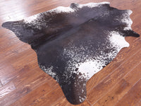 Thumbnail for SUPER SALE Brown Salt & Pepper Natural Cowhide Rug - X-Large 7' 3