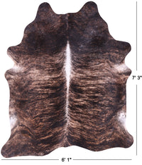 Thumbnail for SUPER SALE Light Brindle Natural Cowhide Rug - X-Large 7' 3