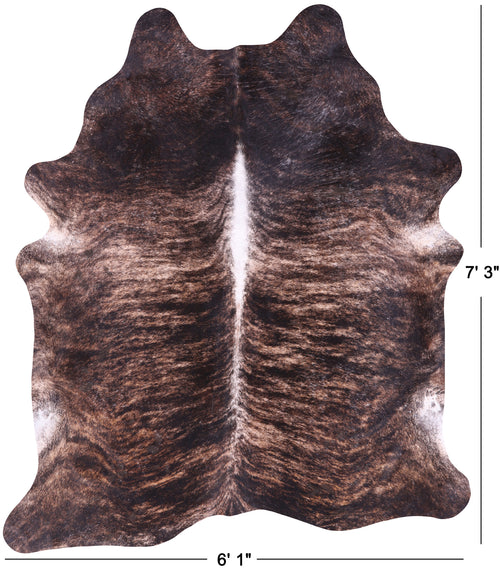 SUPER SALE Light Brindle Natural Cowhide Rug - X-Large 7' 3