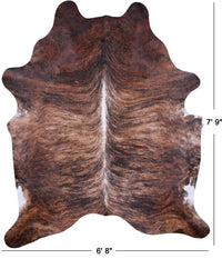 Thumbnail for SUPER SALE Light Brindle Natural Cowhide Rug - XX-Large 7' 9