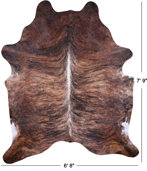 SUPER SALE Light Brindle Natural Cowhide Rug - XX-Large 7' 9