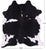 SUPER SALE Black & White Natural Cowhide Rug - XX-Large 7' 7"H x 6' 9"W