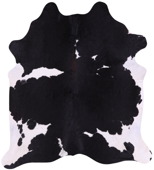 SUPER SALE Black & White Natural Cowhide Rug - XX-Large 7' 7