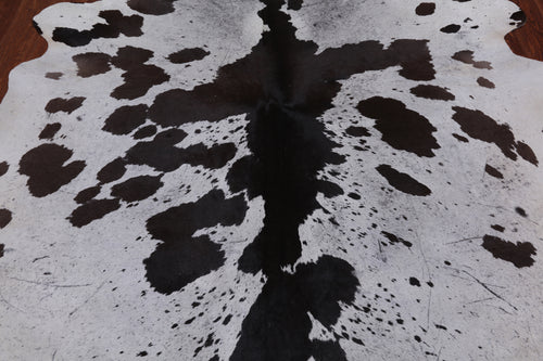 SUPER SALE Brown Salt & Pepper Natural Cowhide Rug - XX-Large 7' 7