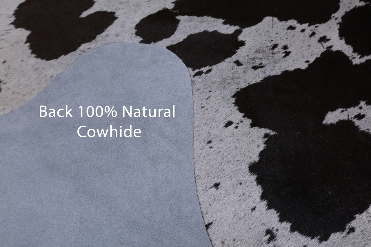 SUPER SALE Brown Salt & Pepper Natural Cowhide Rug - XX-Large 7' 7"H x 7' 0"W