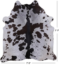 Thumbnail for SUPER SALE Brown Salt & Pepper Natural Cowhide Rug - XX-Large 7' 7