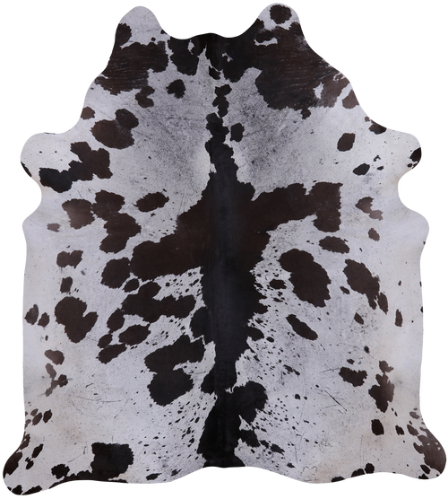 SUPER SALE Brown Salt & Pepper Natural Cowhide Rug - XX-Large 7' 7