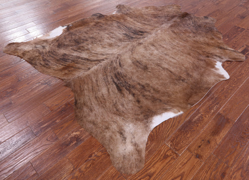 SUPER SALE Light Brindle Natural Cowhide Rug - XX-Large 7' 7