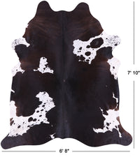 Thumbnail for SUPER SALE Black & White Natural Cowhide Rug - XX-Large 7' 10