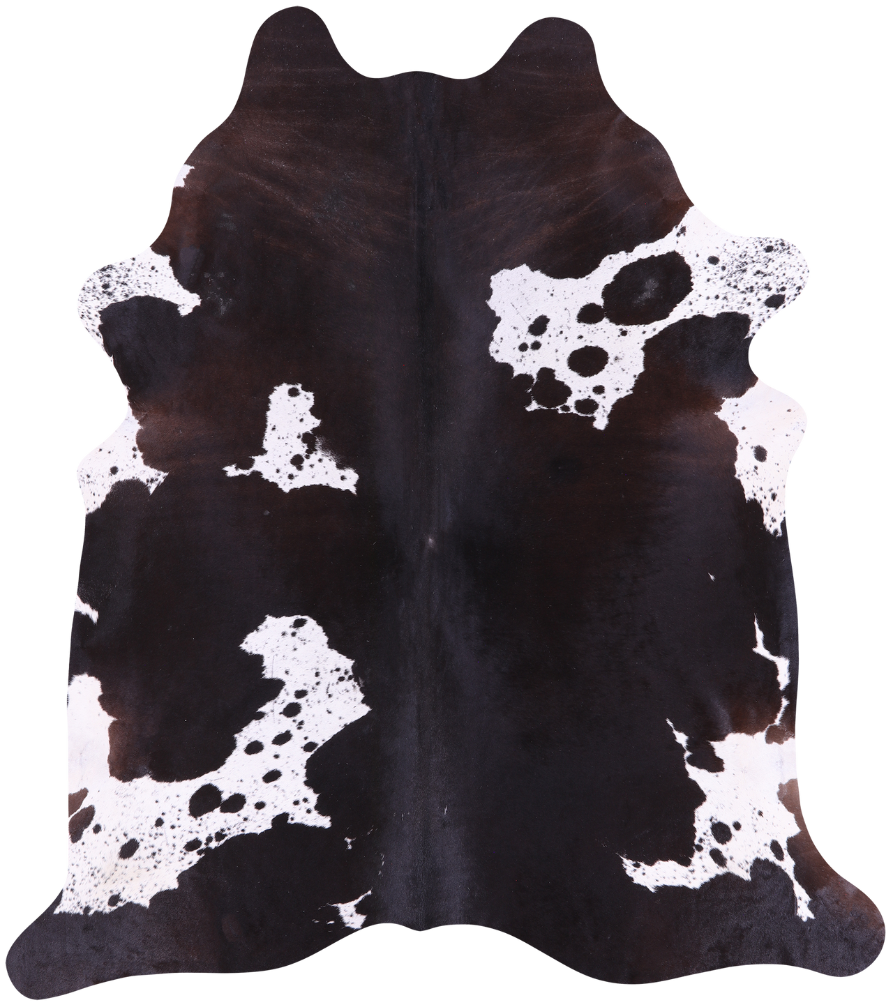 SUPER SALE Black & White Natural Cowhide Rug - XX-Large 7' 10"H x 6' 8"W
