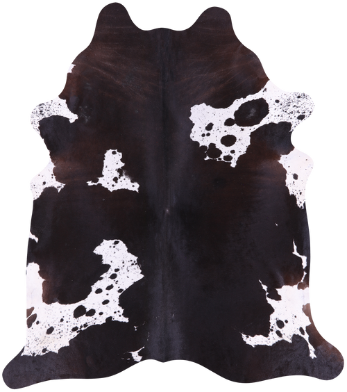 SUPER SALE Black & White Natural Cowhide Rug - XX-Large 7' 10