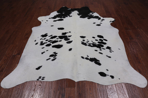 SUPER SALE Black & White Natural Cowhide Rug - XX-Large 7' 10