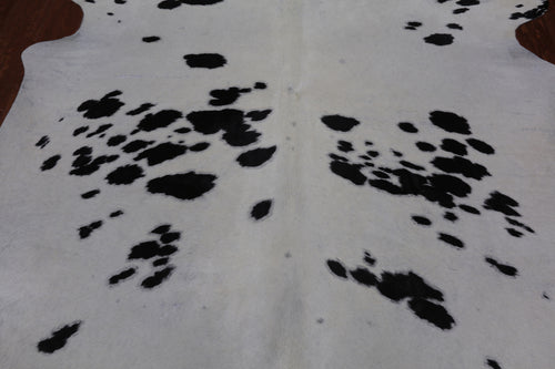 SUPER SALE Black & White Natural Cowhide Rug - XX-Large 7' 10