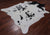 SUPER SALE Black & White Natural Cowhide Rug - XX-Large 7' 10"H x 6' 3"W