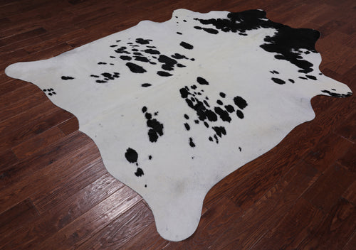 SUPER SALE Black & White Natural Cowhide Rug - XX-Large 7' 10