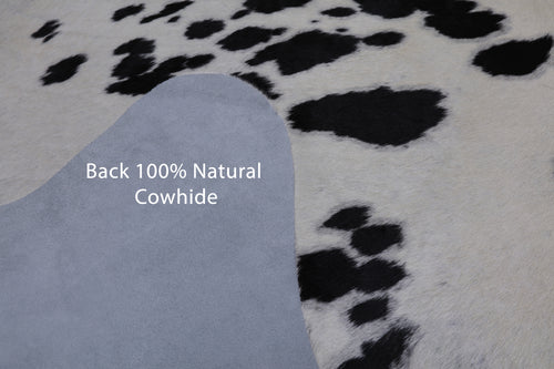 SUPER SALE Black & White Natural Cowhide Rug - XX-Large 7' 10