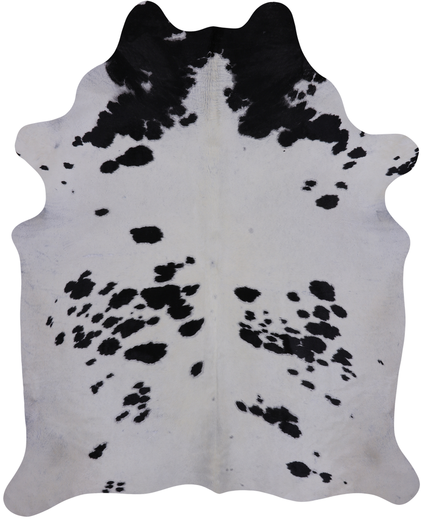 SUPER SALE Black & White Natural Cowhide Rug - XX-Large 7' 10"H x 6' 3"W