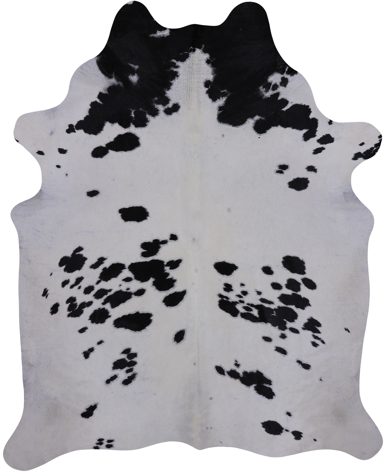 SUPER SALE Black & White Natural Cowhide Rug - XX-Large 7' 10"H x 6' 3"W
