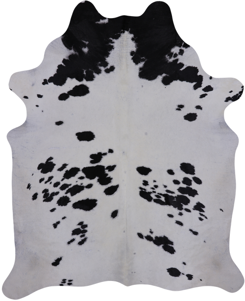 SUPER SALE Black & White Natural Cowhide Rug - XX-Large 7' 10