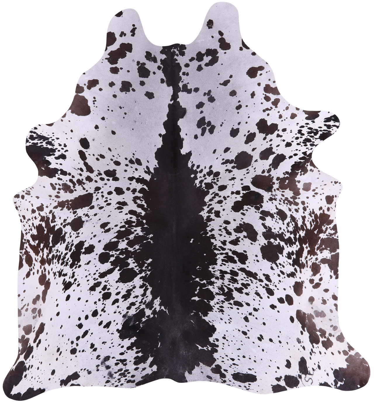 SUPER SALE Brown Salt & Pepper Natural Cowhide Rug - XX-Large 7' 7"H x 6' 10"W
