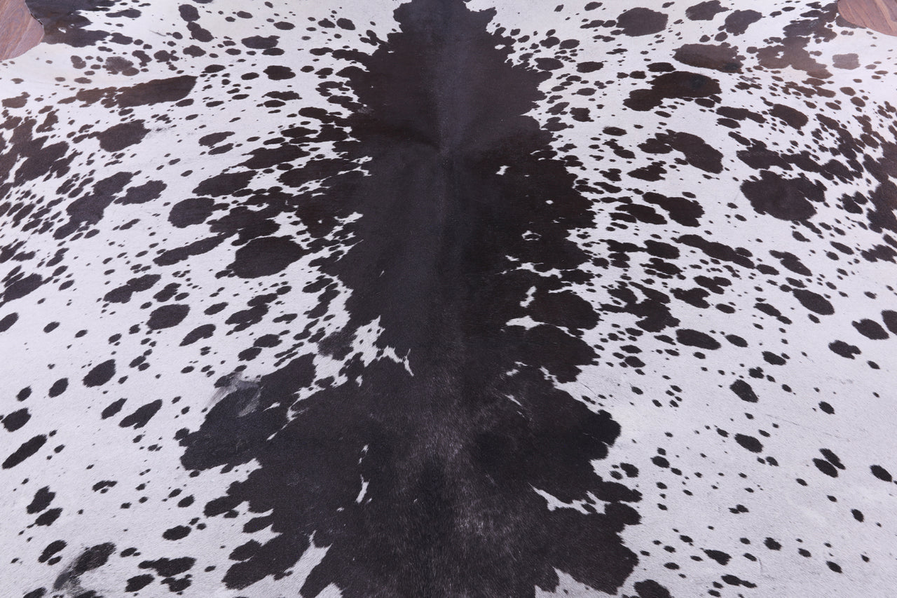 SUPER SALE Brown Salt & Pepper Natural Cowhide Rug - XX-Large 7' 7"H x 6' 10"W