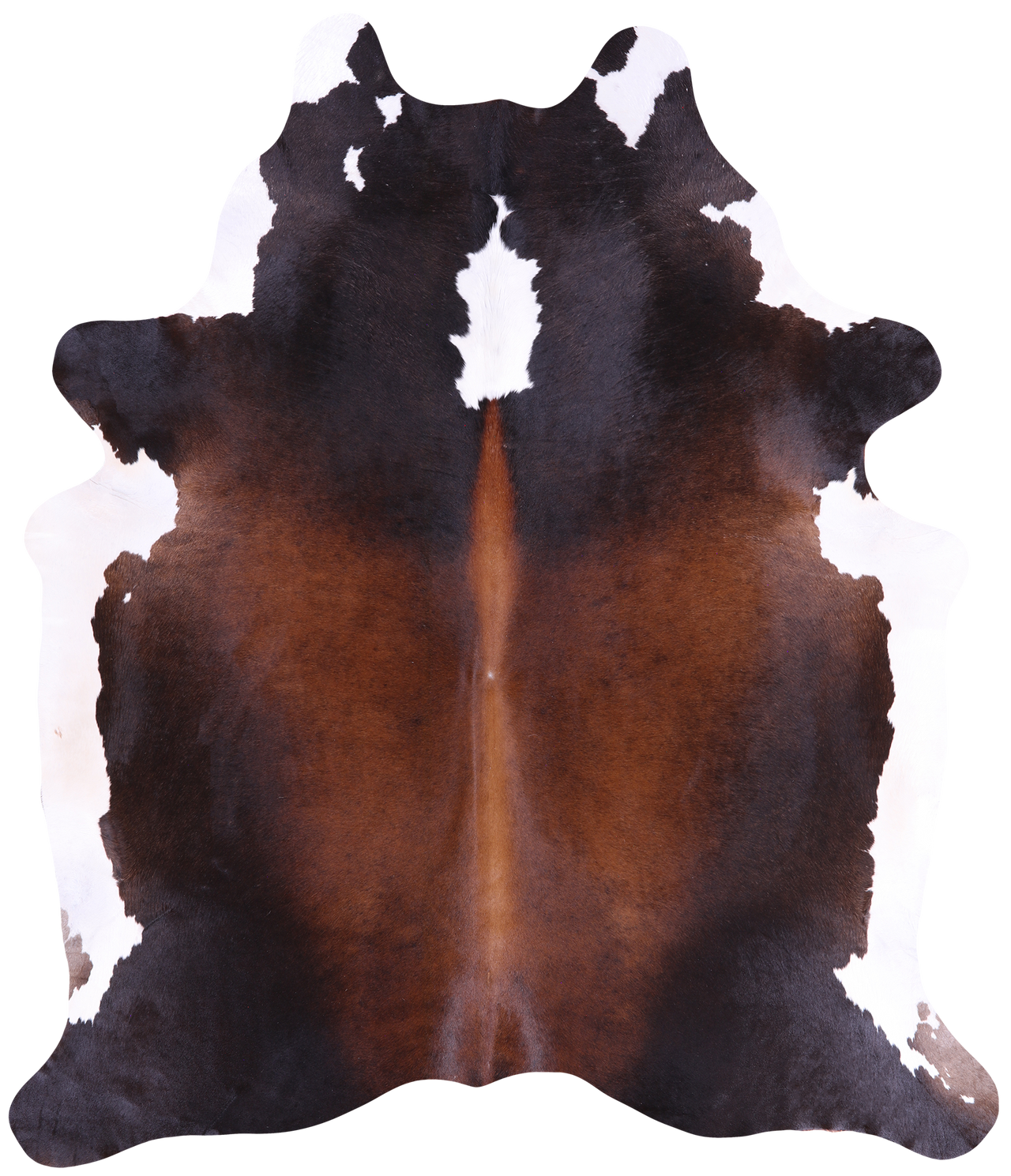 SUPER SALE Tricolor Natural Cowhide Rug - XX-Large 7' 9"H x 6' 5"W