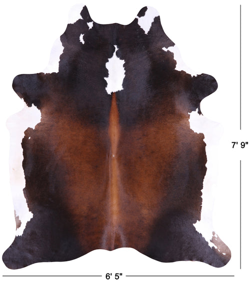 SUPER SALE Tricolor Natural Cowhide Rug - XX-Large 7' 9