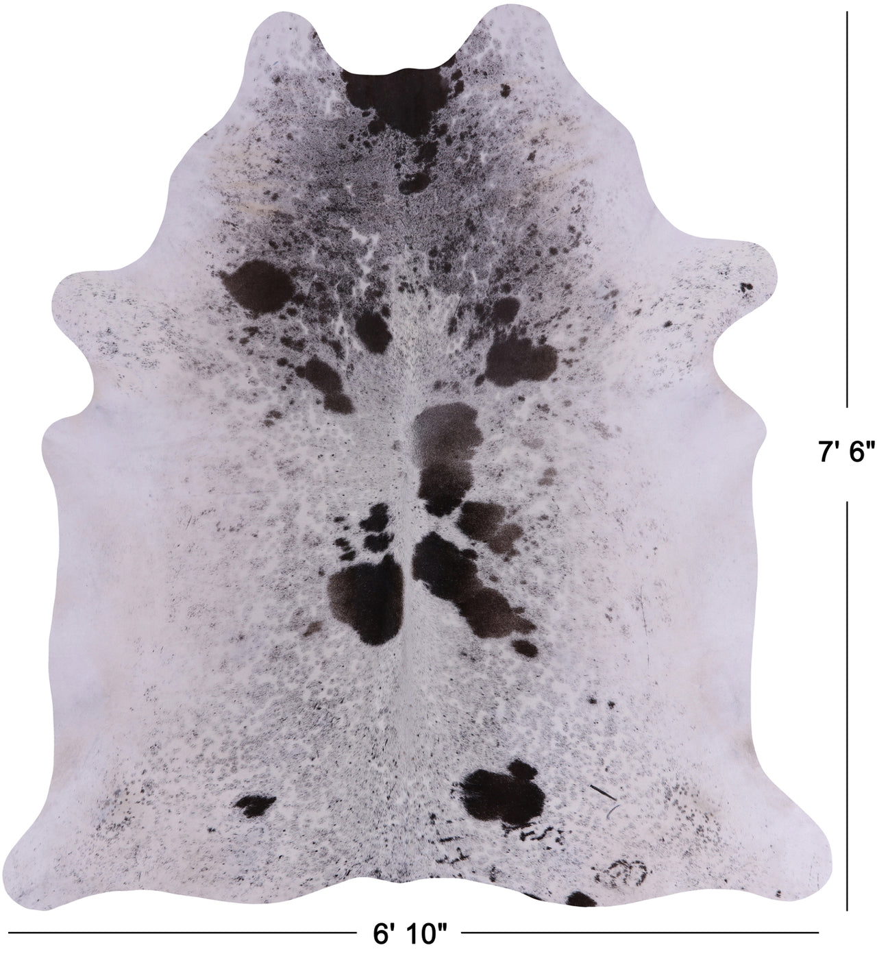 SUPER SALE Brown Salt & Pepper Natural Cowhide Rug - XX-Large 7' 6"H x 6' 10"W