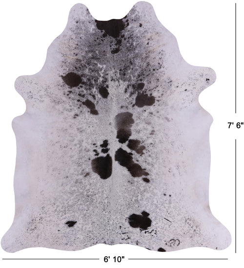 SUPER SALE Brown Salt & Pepper Natural Cowhide Rug - XX-Large 7' 6