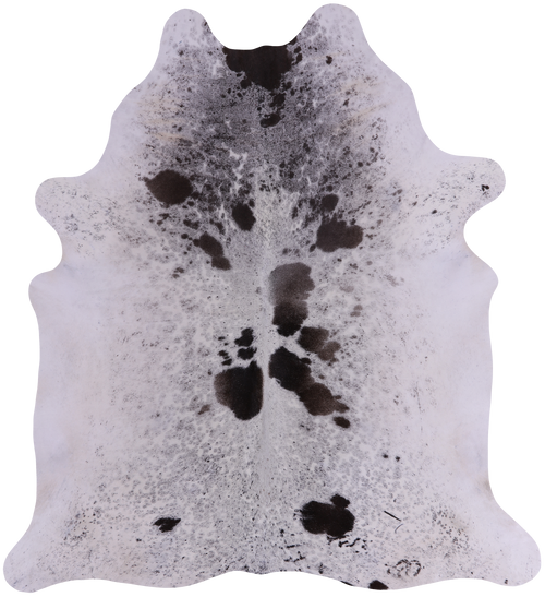 SUPER SALE Brown Salt & Pepper Natural Cowhide Rug - XX-Large 7' 6