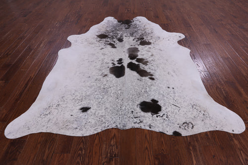 SUPER SALE Brown Salt & Pepper Natural Cowhide Rug - XX-Large 7' 6