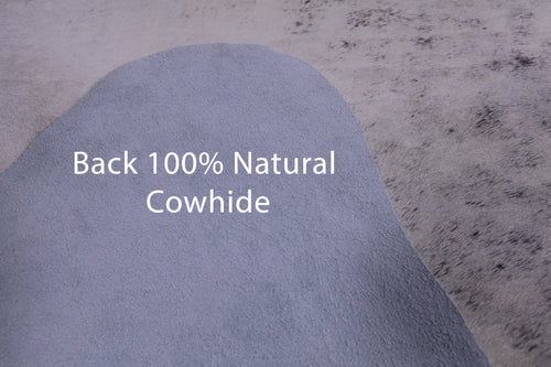 SUPER SALE Brown Salt & Pepper Natural Cowhide Rug - XX-Large 7' 6
