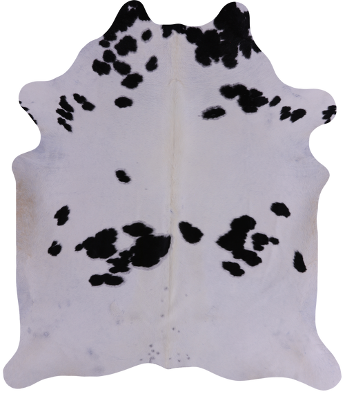 SUPER SALE Black & White Natural Cowhide Rug - XX-Large 7' 9
