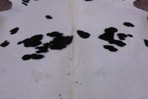 SUPER SALE Black & White Natural Cowhide Rug - XX-Large 7' 9