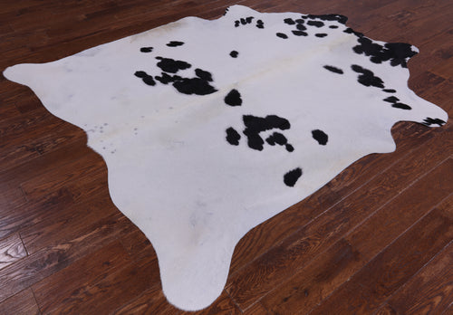 SUPER SALE Black & White Natural Cowhide Rug - XX-Large 7' 9