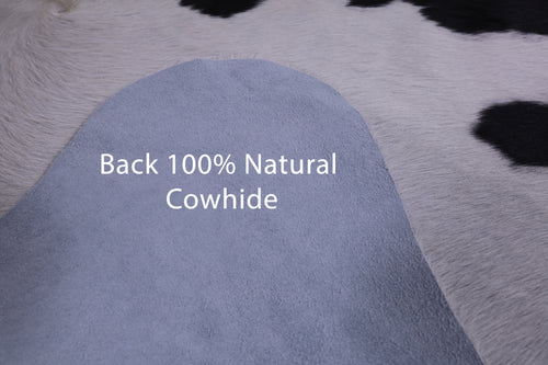 SUPER SALE Black & White Natural Cowhide Rug - XX-Large 7' 9