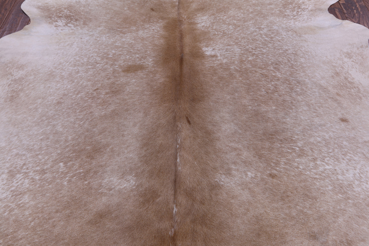 SUPER SALE Brown Salt & Pepper Natural Cowhide Rug - XX-Large 7' 7"H x 6' 7"W