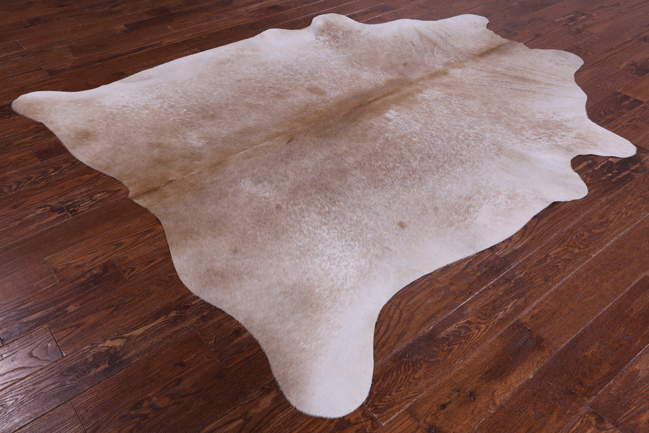 SUPER SALE Brown Salt & Pepper Natural Cowhide Rug - XX-Large 7' 7"H x 6' 7"W